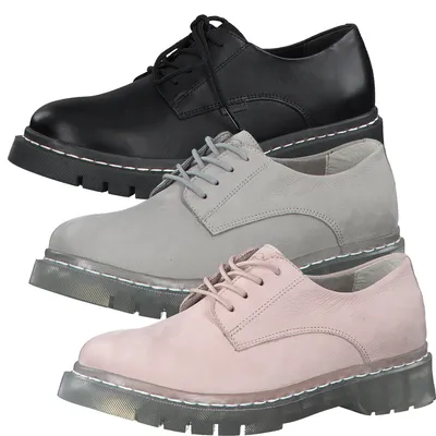Produktbild von Tamaris Damen Halbschuhe Leder Schnürschuhe 1-23763-26, Größe:40 EU, Farbe:Rosa