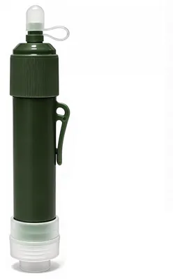 Immagine prodotto di Cannuccia con filtro per l'acqua Zimilo Outdoor, ultrafiltrazione a 0,01 μm, durata di 4000 litri, senza BPA, adattatore in silicone per bottiglie, sacchetti e rubinetti