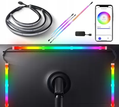 Zdjęcie produktu dla Taśma podświetlająca LED RGB DIY Ambilight Neon oświetlenie do monitora PC