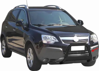 Image de Pare-buffle Avant pour Opel Antara 2007-2011 63 mm en Acier Noir