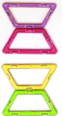 Produktbild von Magnetische Bausteine Trapez, 4 Stk. , Ersatzteile, kleines Set