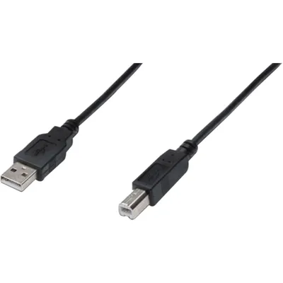 Produktbild von DIGITUS USB 2.0 Anschlusskabel Typ A -B St/St 1.8m, be