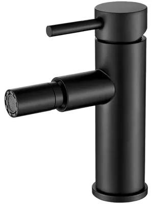 Bidet-Einhebelmischbatterie Schwarz, Messing, Wasser sparend