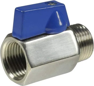 Image de Robinet à boisseau sphérique Famanu Mini, en acier inoxydable V4A, 3/8", durable