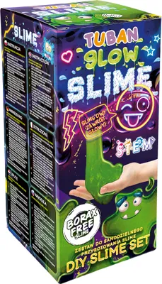 Produktbild von TUBAN Super-Slime-Set zum Selbermachen, das im Dunkeln leuchtet