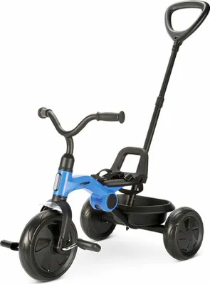 Obrázek produktu pro Dětská tříkolka s vodící tyčí Qplay Ant Plus sky blue
