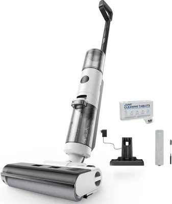 Produktbild von JONR ED12 Nass Trockensauger, 800mL Wassertank, 35-Minuten, Kantenreinigungsbürste, automatische Reinigungsfunktion, für Hartböden, mit Walzenbürste