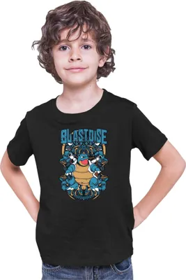 Produktbild von Kinder T-Shirt Japan Anime Manga Pokemon Blastoise, 12-13 Jahr - 152 / Schwarz