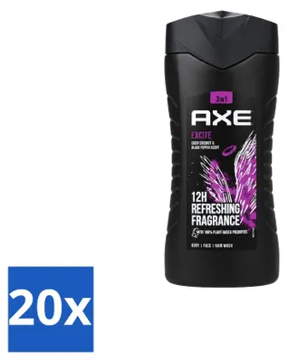 Produktbild von 20 x Axe Douchegel Excite - 250 ml - Vorteilspackung - 20 Stücke