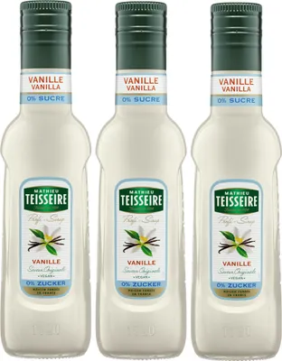 Produktbild von Teisseire Getränke-Sirup Vanille 0% Zucker 0,25L (3er Pack)