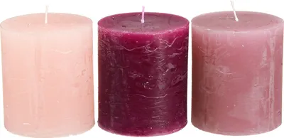 Produktbild von Rustikale Deko-Kerzen für stimmungsvolle Wohnambiente, 12 Stück