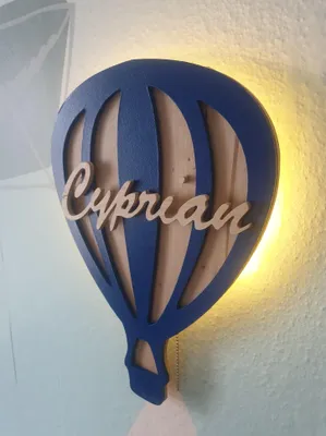 Immagine prodotto di Lampada notturna a forma di palloncino con nome