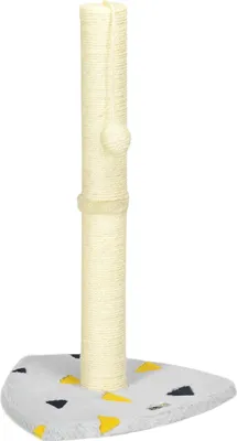Produktbild von Kratzbaum 62Cm Kratzstamm Aus Jute Mit Kratzball, In Hellgrau+Beige, Ideal Für Indoor, Für Katzen