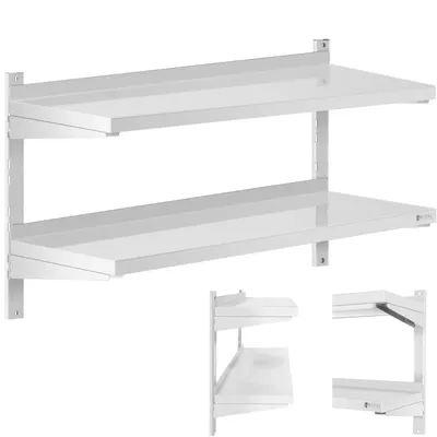Immagine prodotto di Expondo Royal Catering Mensola a muro - 2 ripiani - 40 x 100 cm