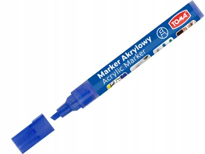 Produktbild von Toma TO-403 Acrylmarker schmale Spitze blau