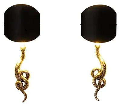 Immagine prodotto di Applique da parete Applique da parete design Applique da parete serpenti oro