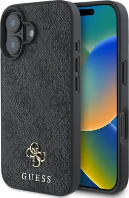 Obrázek produktu pro Guess GUHMP16SP4SM4MK Apple iPhone 16 hardcase 4G Small Classic MagSafe černý