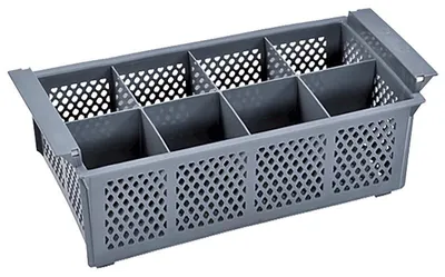 Produktbild von 10x Besteckkorb Spülmaschinenkorb Gastro 8 Einteilungen, 42,5 x 20,5 x 15 cm