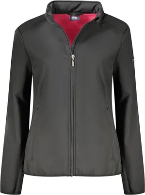 Produktbild von Damen Softshell-Jacke: Fleece, Kapuze, vielseitige Taschen, Schwarz