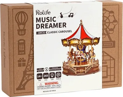 Produktbild von Classic Karussell 3D Holzpuzzle aus Sperrholz