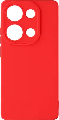 Produktbild von Avizar, SoftGlow Silikonhülle Xiaomi Redmi Note 13 Pro 4G, geschützte Kamera, Rot
