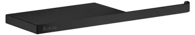 Produktbild von Smedbo OUTLINE - Toilettenpapierhalter mit Ablage. Schwarz. 94 x 303 mm. FB3411