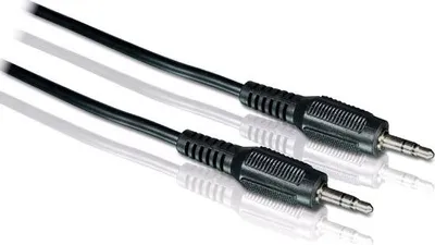 Produktbild von Philips Stereo-Überspielkabel SWA2533W/10, 3.5mm, Männlich, Männlich, 3 m, Schwarz