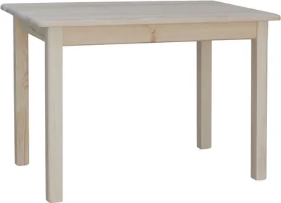 Produktbild von Tisch aus massivem Kiefernholz unbehandelt 130 x 70 cm