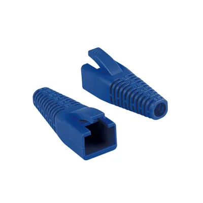 Obrázok produktu pre LogiLink MP0059 - RJ45 Knickschutztülle kürzbar blau 50 Stück