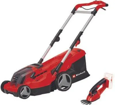 Image de Tondeuse à gazon sans fil – GE-CM 36/37 Li – largeur de coupe 37 cm – jusqu’à 400 m² – 2 batteries 3,0 Ah + 2 chargeurs