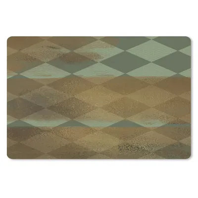 Produktbild von MuchoWow® Mauspad Mousepad Muster - Grün - Gold - Farbe 27x18 cm - Mousepads - Maus Mat - Pad - Mausunterlage - Büroartikel - Desk Matten