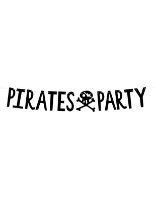 Obrázek produktu pro PartyDeco GRL86-010, Vlajkový banner, Papír, Černá, Jednobarevný, Tematická oslava, Dopis