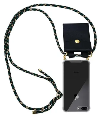 Produktbild von Cadorabo Hülle für Apple iPhone 7 PLUS / 7S PLUS / 8 PLUS Schutzhülle in Braun Handy Kette Silikon Kordel abnehmbares