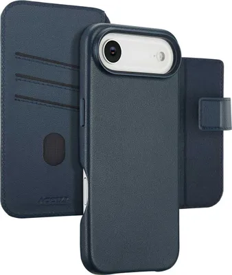 Zdjęcie produktu dla Accezz Leather Bookcase 2-w-1 z MagSafe dla Apple iPhone Air - Nightfall Blue