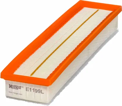 Produktbild von Luftfilter HENGST FILTER E1199L passend für PEUGEOT 206 Schrägheck (2A/C) Filtereinsatz