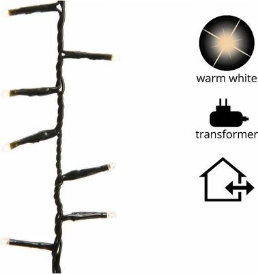Kaemingk Lumineo Lichterkette Compact 750 LED warmweiß 16m grün außen