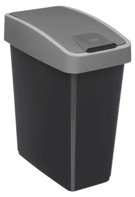 Produktbild von Mülleimer mit 2 öffnungen kunststoff 45l grau - 5 five simply smart