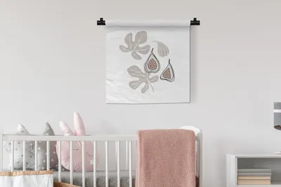 Produktbild von MuchoWow® Wandteppich Wandbehang Sommer - Blatt - Braun 60x60 cm Tapisserie Dekoration Wandtuch - Dekorationen - Wand Decke