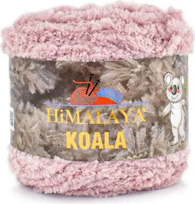 Produktbild von Himalaya Koala Wolle - Flauschige Mikropolyestergarn, 100m/100g, Bulky, Schmutzig Rosa