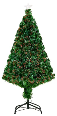 Produktbild von HOMCOM Weihnachtsbaum Tannenbaum Christbaum LED Lichtfaser Stern 5 Modell
