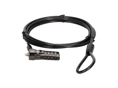 Zdjęcie produktu dla Conceptronic CUSTODIO01BS, 1,8 m, Zamek szyfrowy, Czarny
