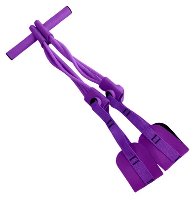 Produktbild von 4/8-Zoll-Pedal-Fußgelenkzug-Widerstandsband mit Griff, elastisches Yoga-Sit-up-Zugseil, Pedalspanner, Trainingsgerät für Männer und Frauen