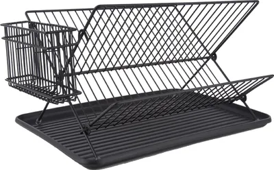 Produktbild von Present Time - Abtropfgestell Classic - Schwarz - 36,5x29,5x23,5cm