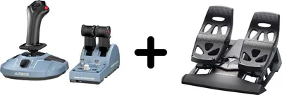 Produktbild von Thrustmaster TCA Officer Pack Airbus Edition + Ruderpedale – Ohne Halterung – Für PC
