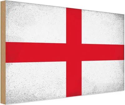 Produktbild von vianmo Holzschild 30x40 cm England Flagge Fahne Wappen
