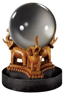 Productafbeelding van Glazen kristallen bol, diameter 20 cm, transparant, geschikt voor spirituele ceremonies
