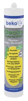 Produktbild von beko Gecko Hybrid Pop, flexibler 1K-Kleb-/Dichtstoff, weiß, 310 ml