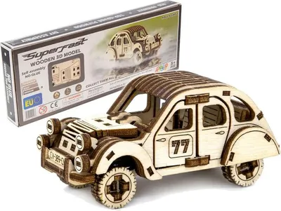 Image de WOODEN CITY 3D Puzzle Superfast Rallye Auto No.2