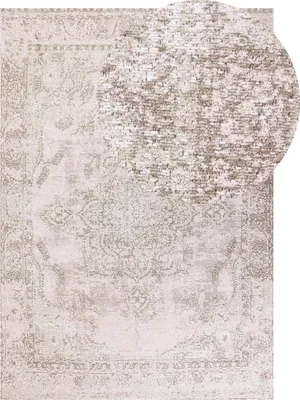 Obrázok produktu pre BELIANI Koberec ružový bavlna polyester 160 x 230 cm orientálny vzor vintage štýl obývačka spálňa