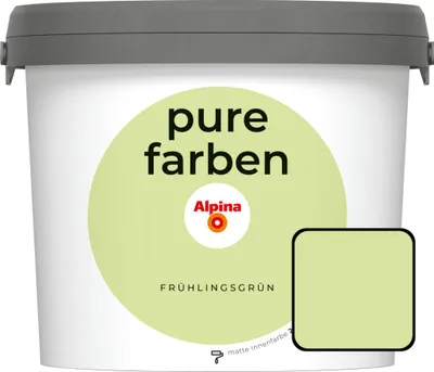 Produktbild von Alpina Pure Farben Wandfarbe frühlingsgrün 2,5 L